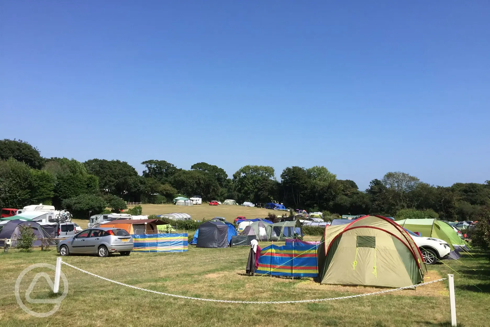 Family camping fields at Leadstone camping