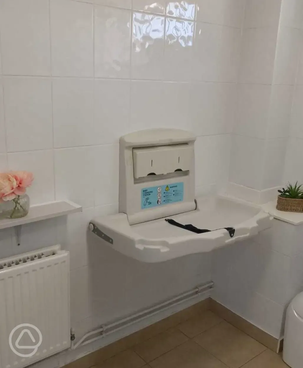 Baby changing area