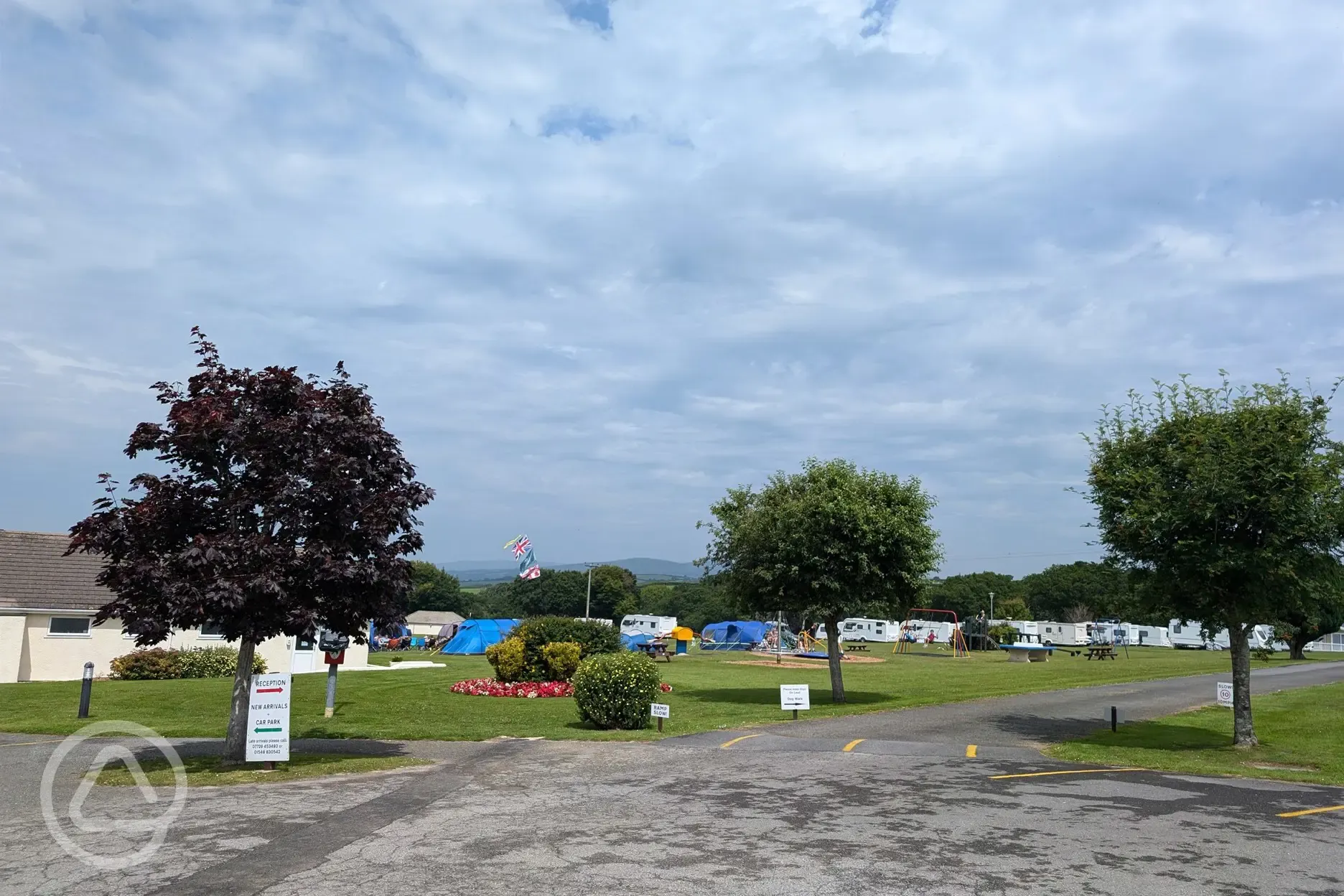 Entrance to Pennymoor Caravan and Camping Park