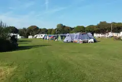 Large tents on optional electric grass pitches