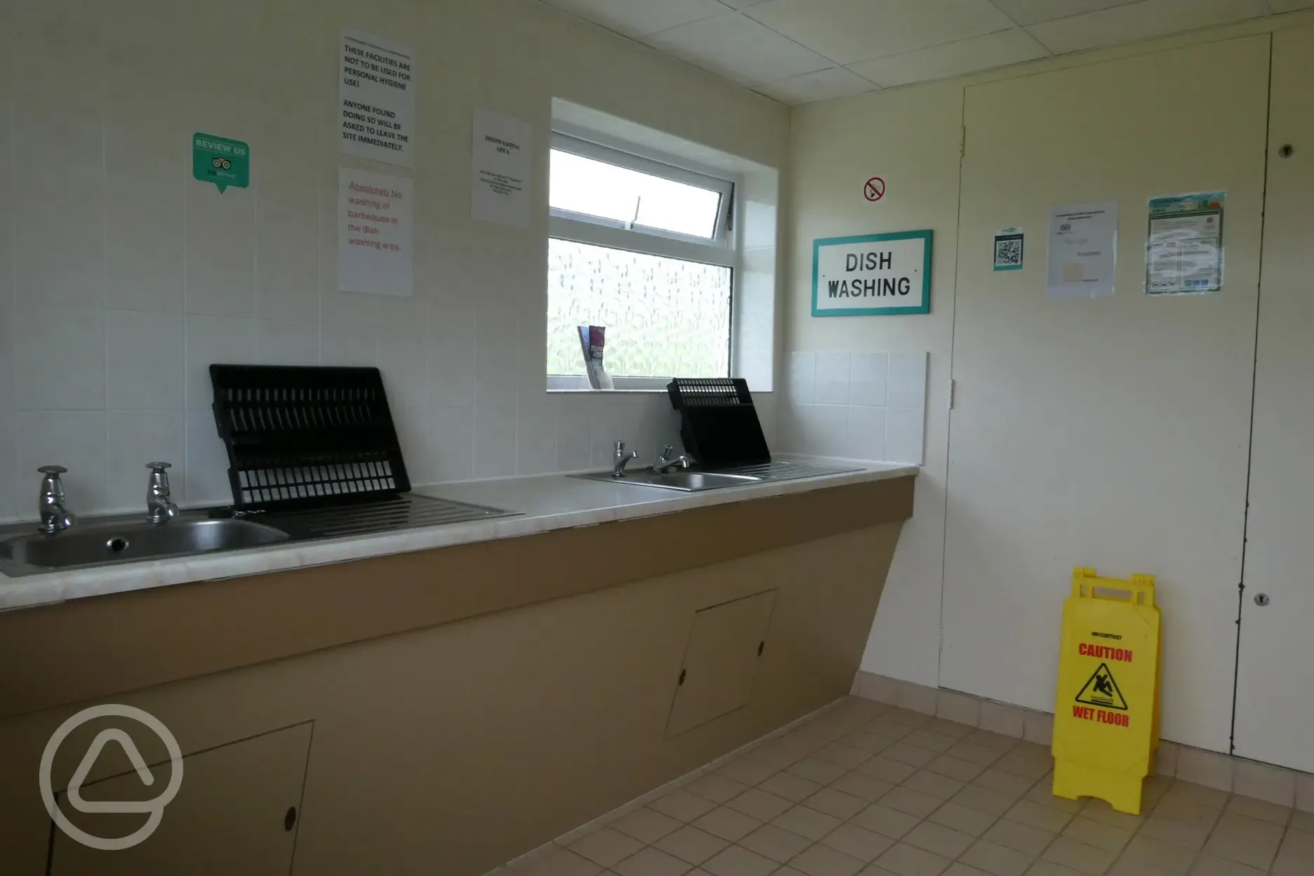 Washing up area