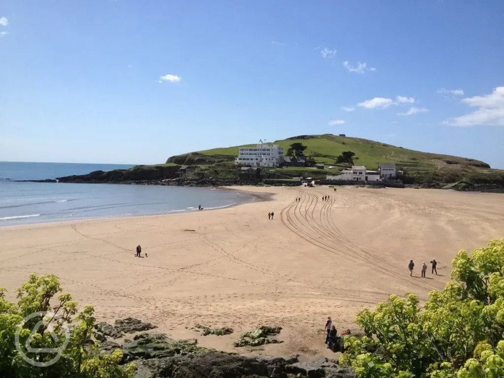 Nearby Burgh Island at Bigbury-on-Sea 
