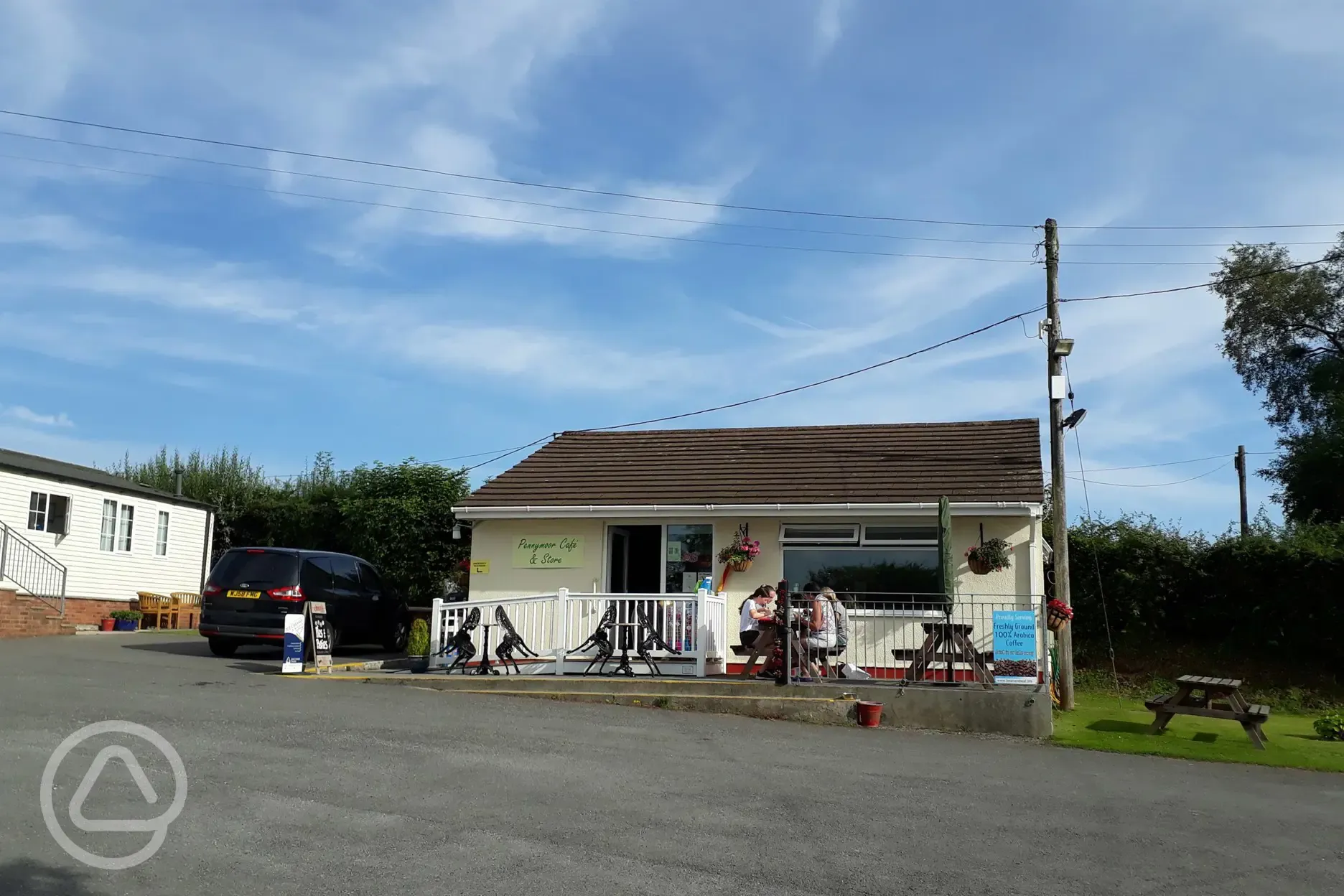 Reception and shop