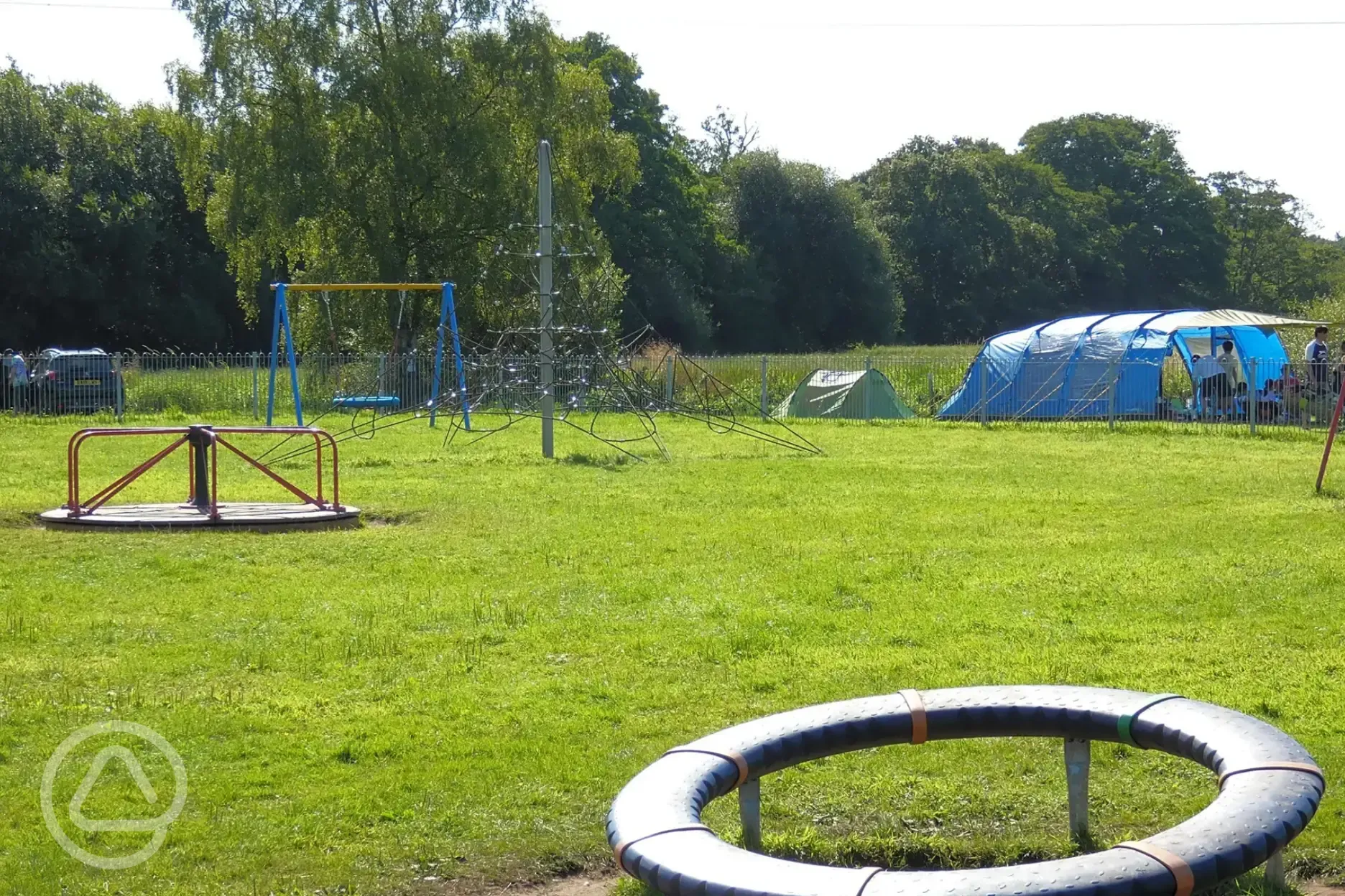 Play area next to camping pitches 