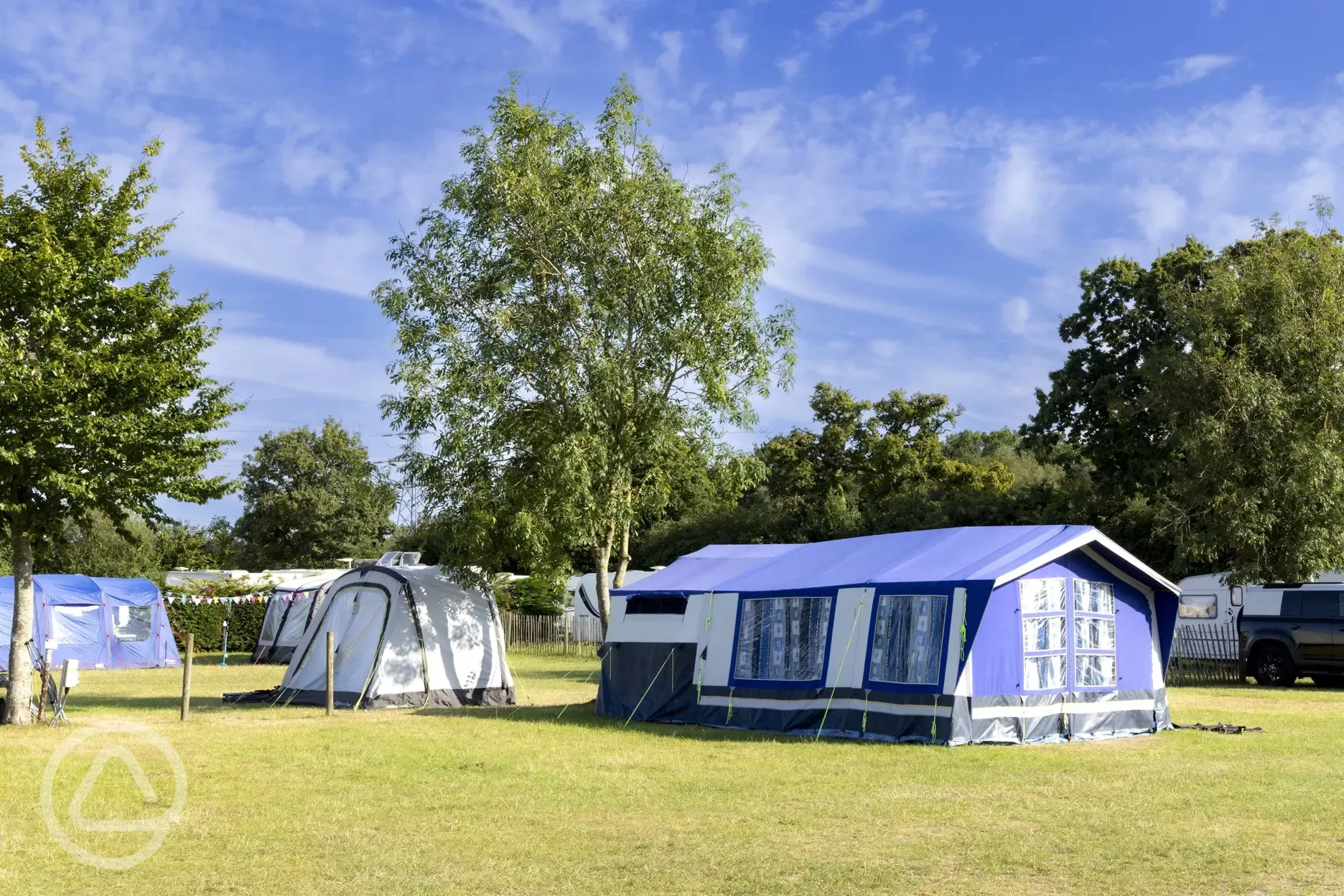 Electric grass pitches with 10amp electric hook up