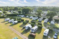 Aerial of the electric hardstanding pitches