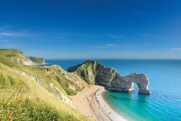 Within a ten minute walk of Durdle Door (direct path access to Man O'War Beach)