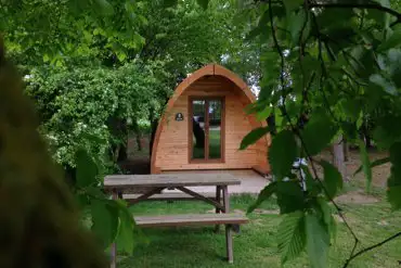 Camping pods at Townsend Farm