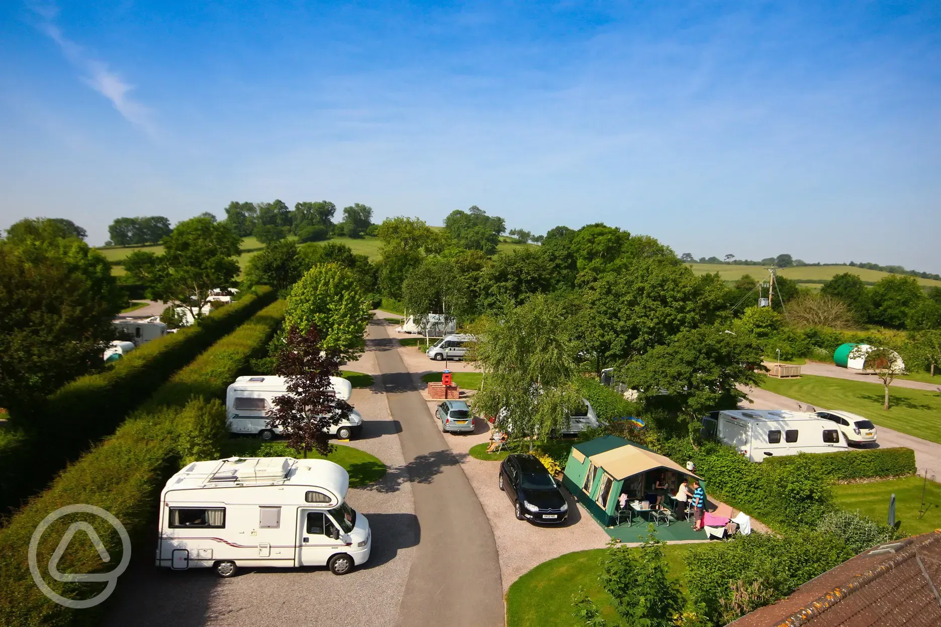 Aerial of the standard pitches