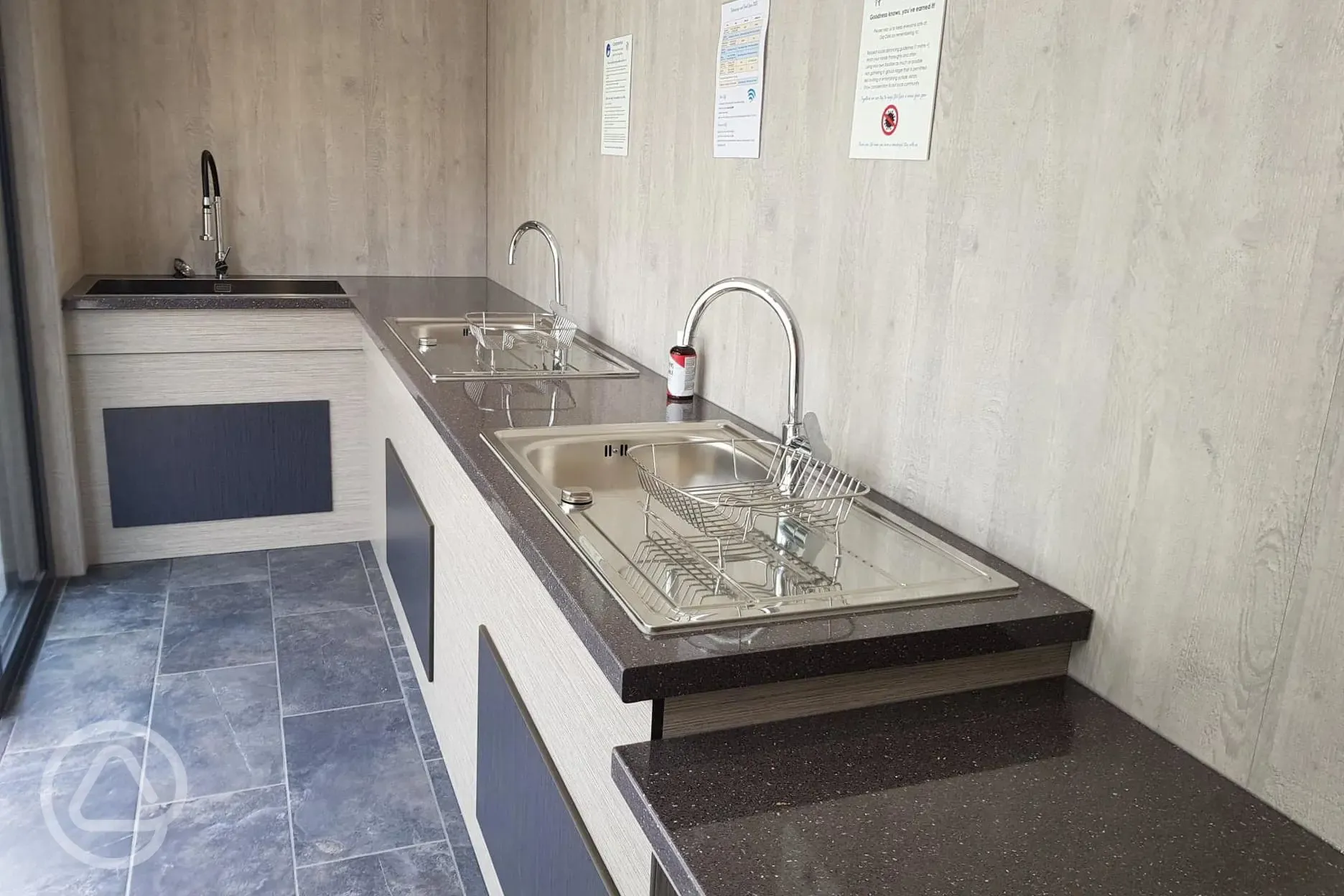 Dishwashing facilities in the Orchard block 