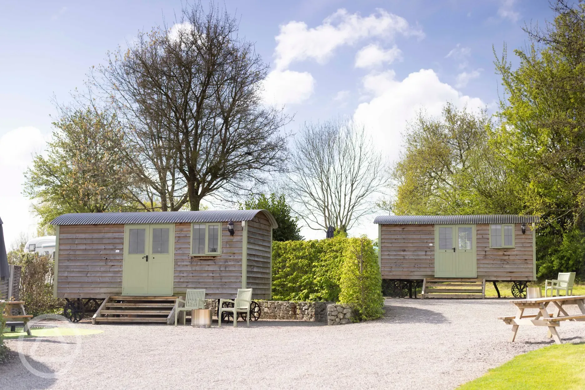 Shepherd's hut exterior