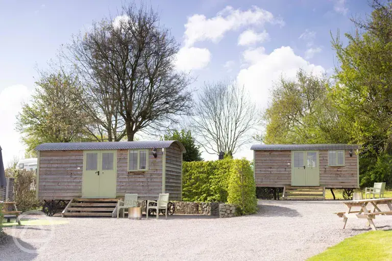 Shepherd's hut exterior
