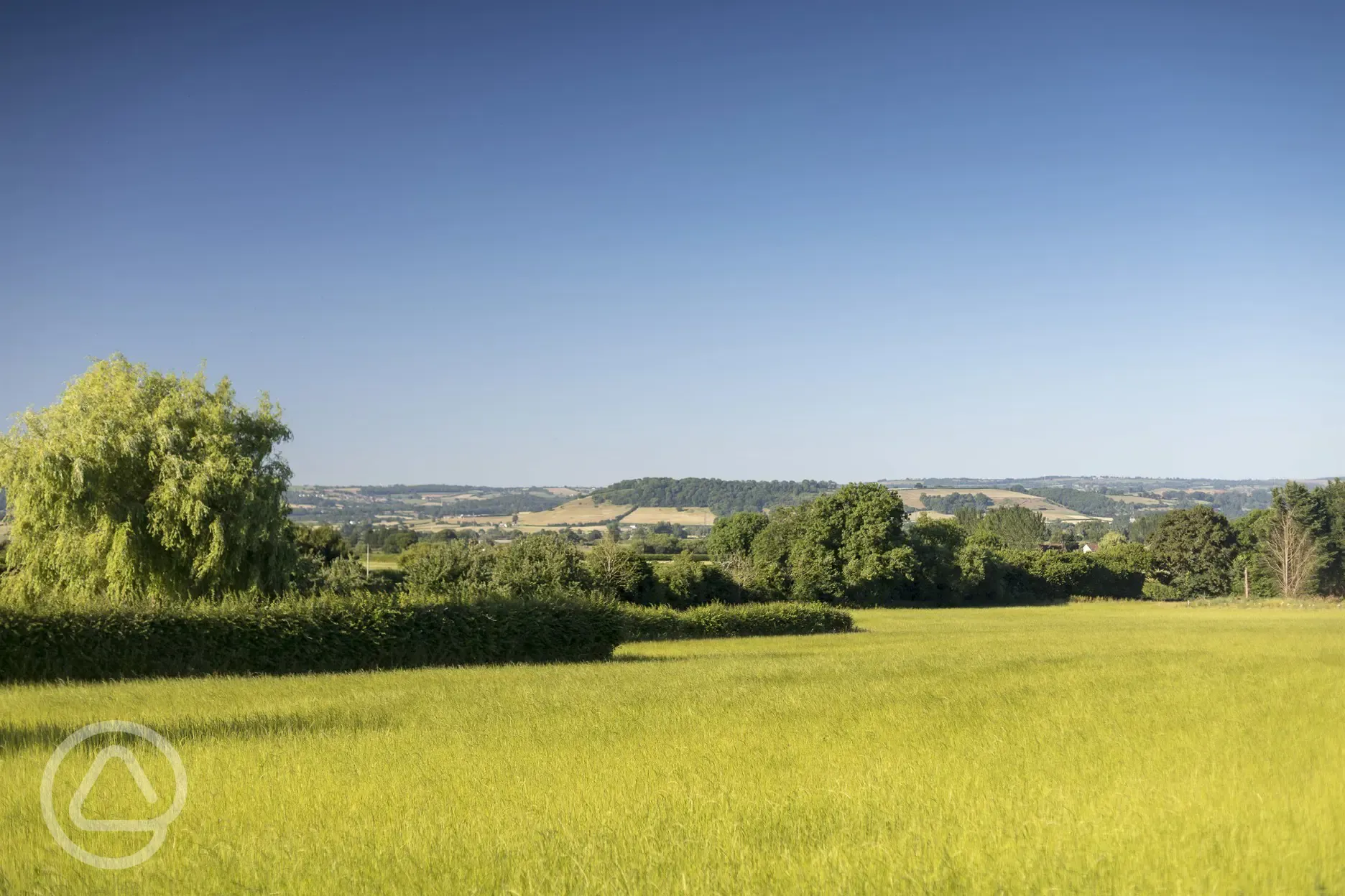 Views toward the Mendip Hills AONB