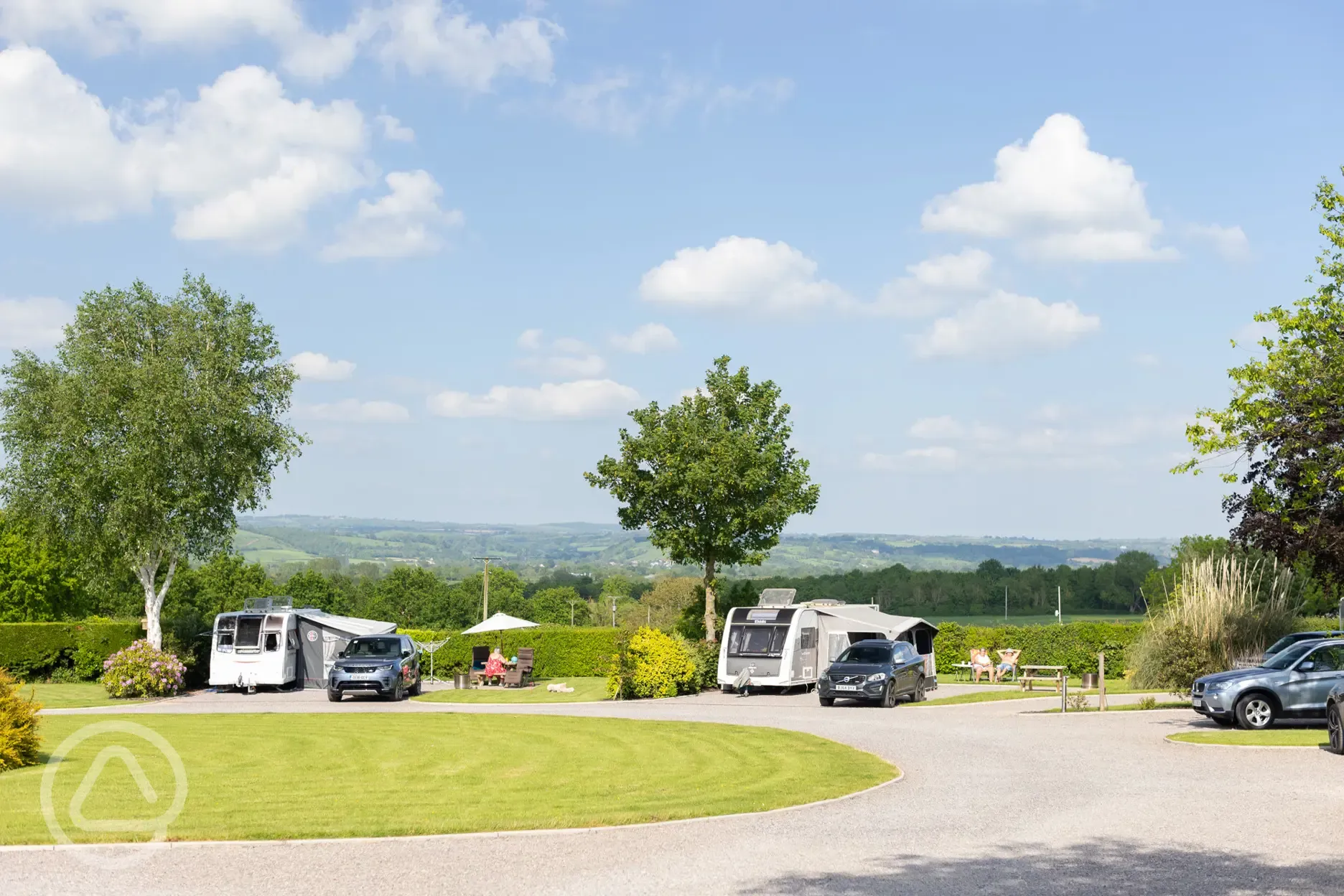 Super pitches surrounded by trees