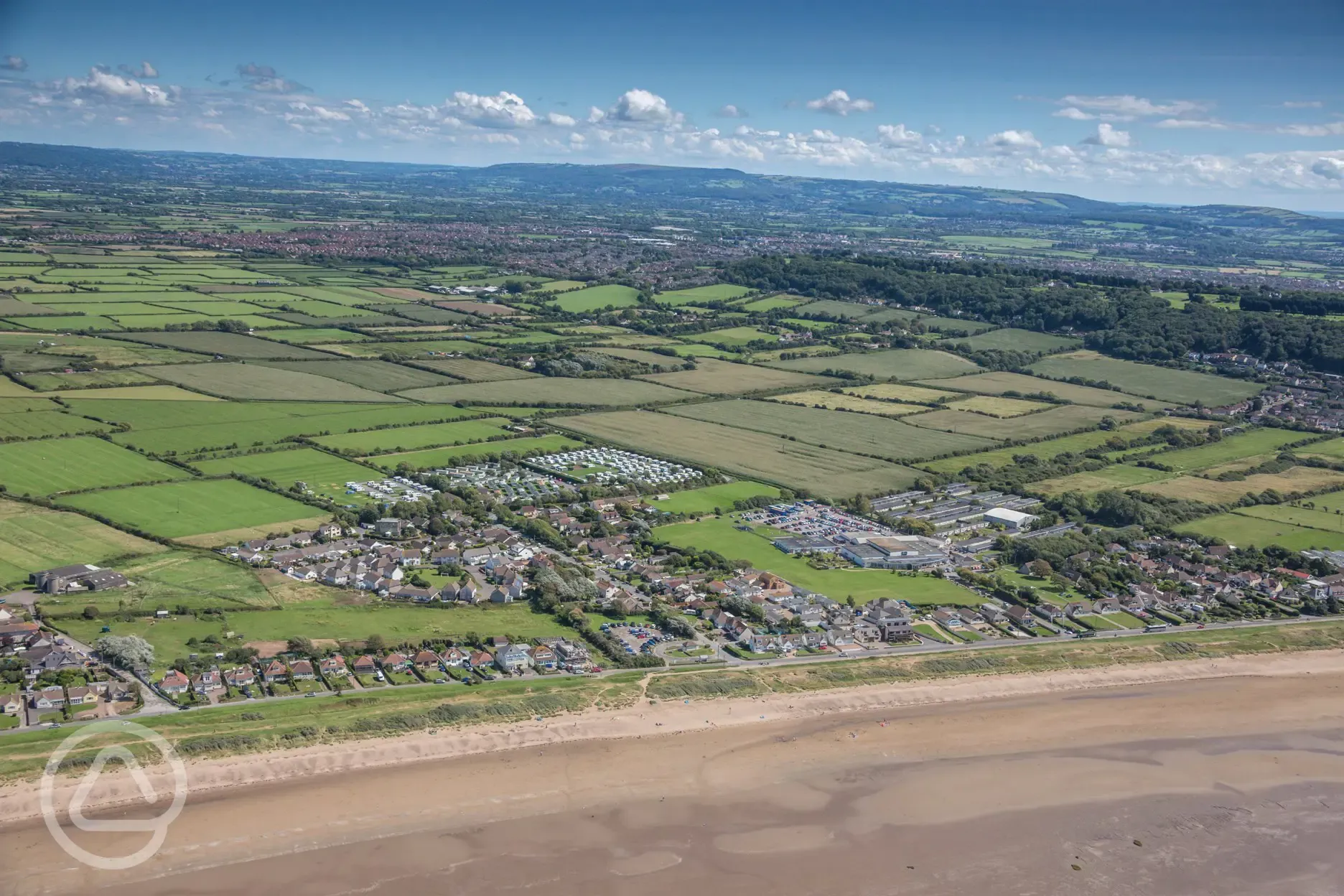 Overview of coast from Country View Holiday Park