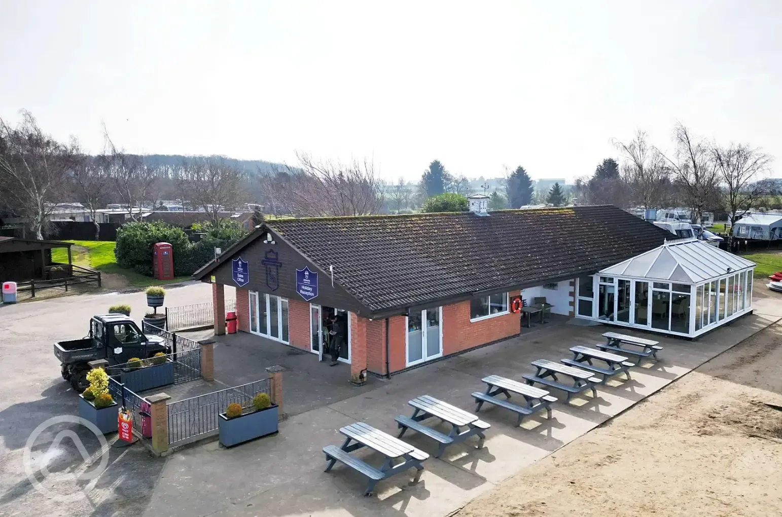 Onsite shop and reception