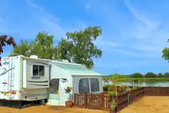 Waterside fully serviced gravel touring pitch Waterside fully serviced gravel touring pitch