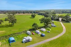Aerial of the Meadow electric grass pitches (some with small fencing between) Aerial of the Meadow electric grass pitches (some with small fencing between)