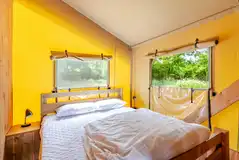 Safari tent master bedroom with super king bed