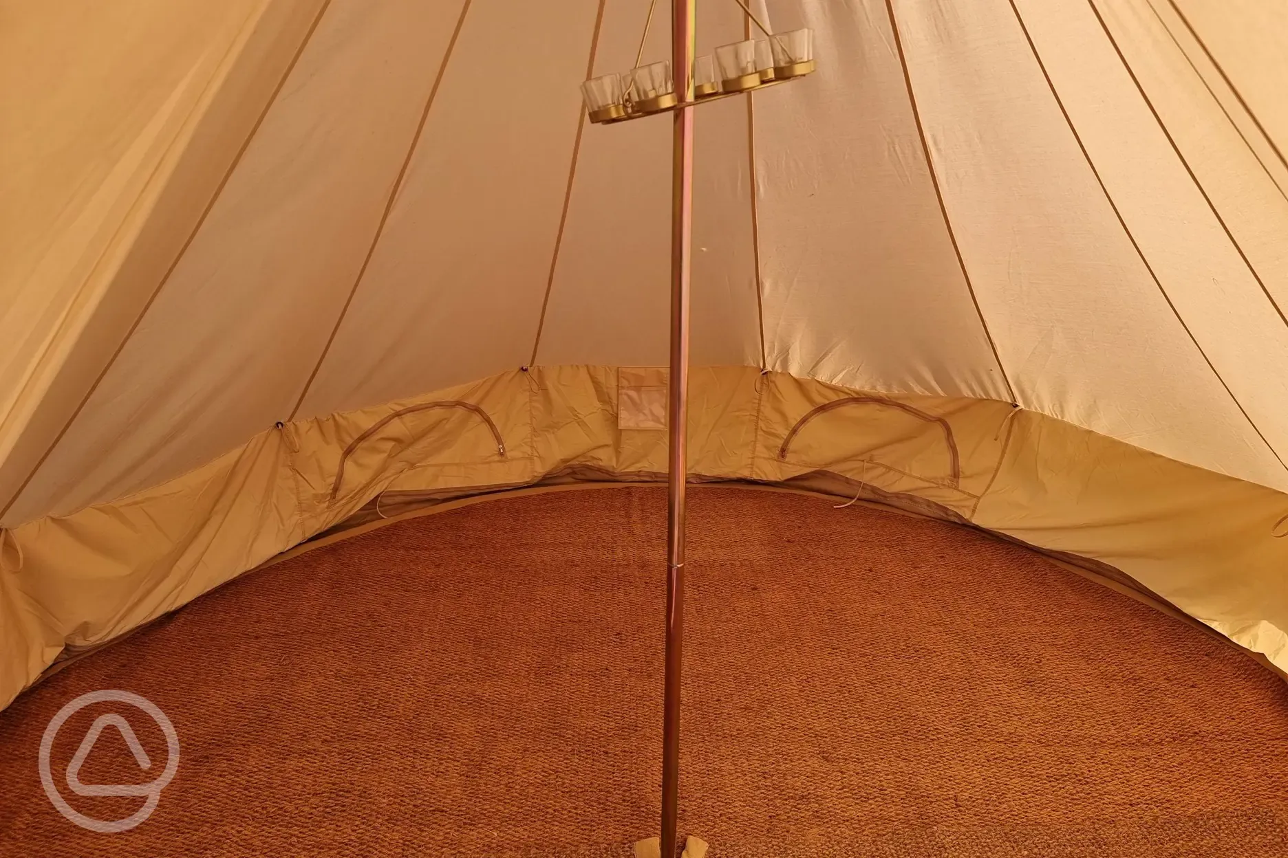 Unfurnished bell tent