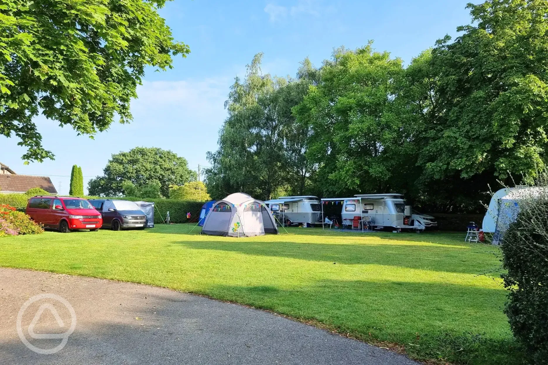 Area of grass pitches