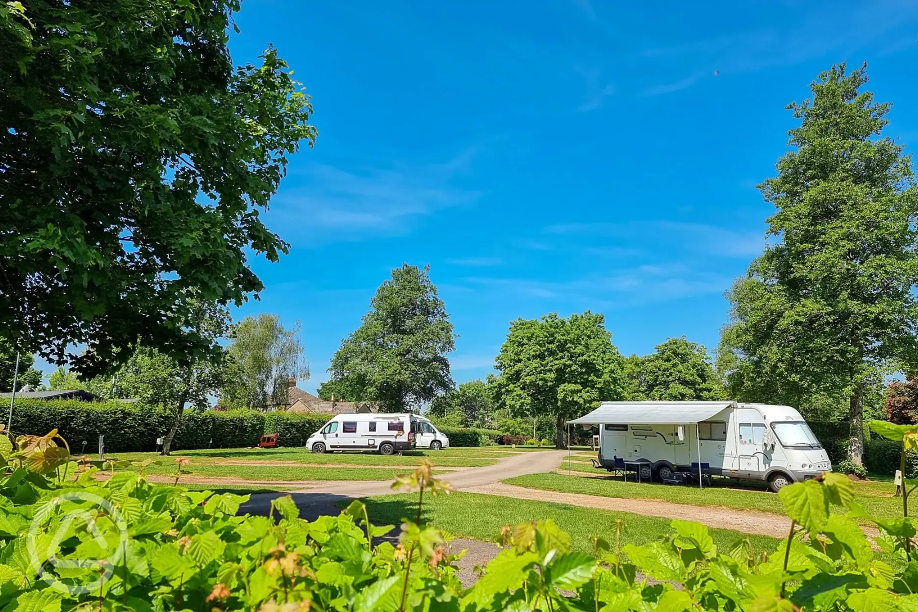 Electric hardstanding pitches with 16 amp hook ups