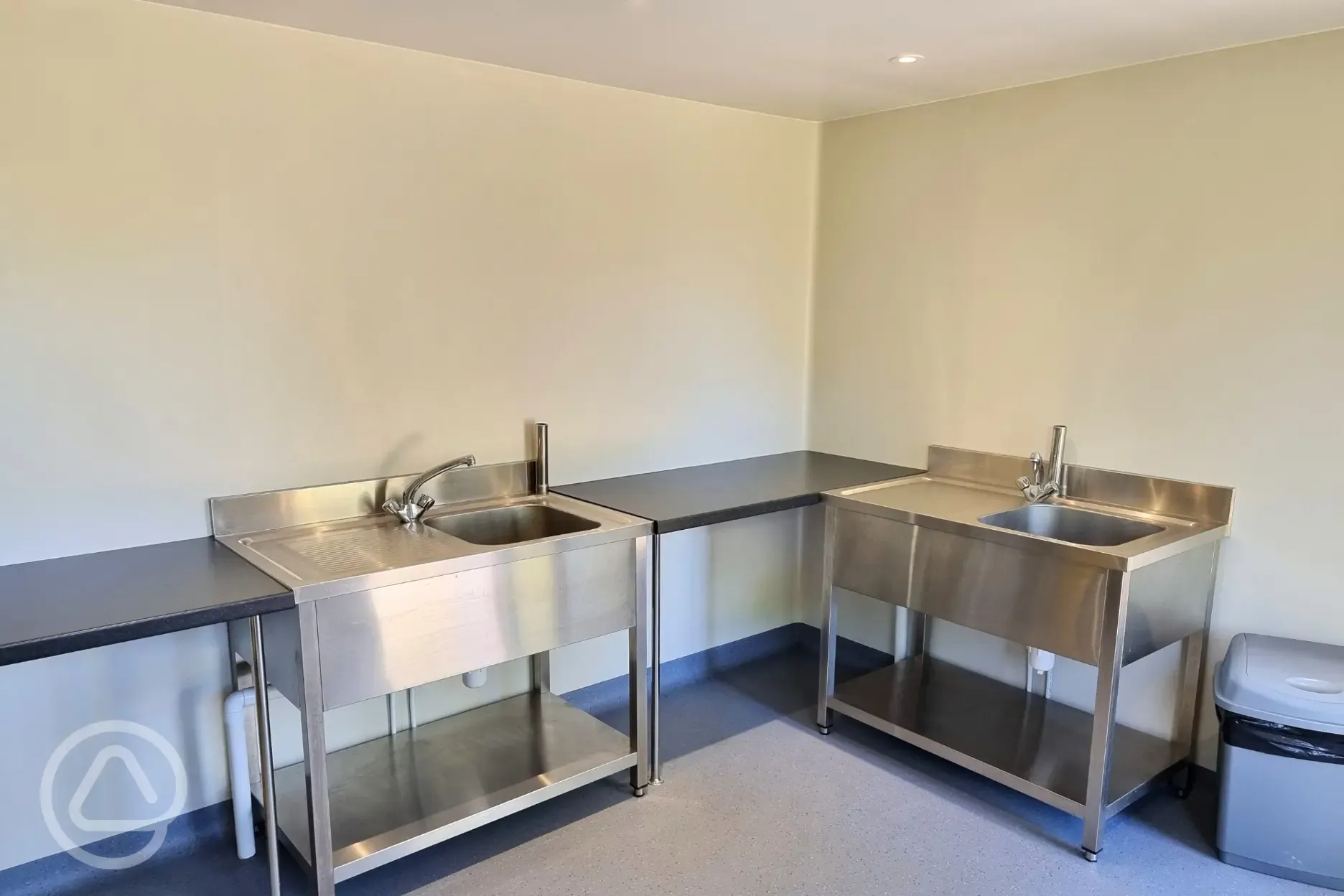 Indoor washing up area