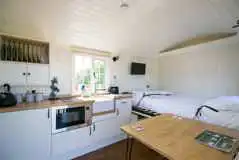 Strathmore shepherd's hut interior