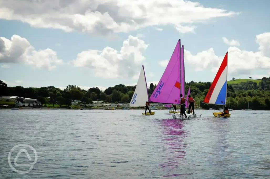 Windsurfing on Gare Loch Windsurfing on Gare Loch