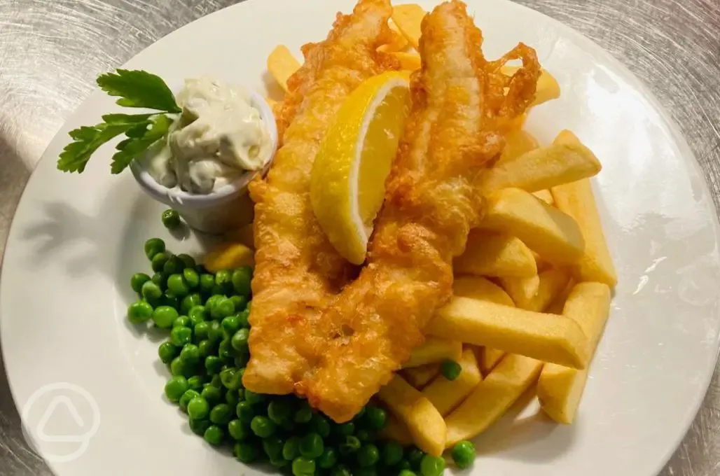 Fish and Chips from Castle Isle Inn