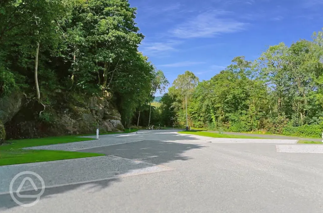 Fully serviced hardstanding pitches, suitable for motorhomes and caravans Fully serviced hardstanding pitches, suitable for motorhomes and caravans