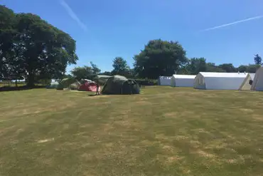 Campers on Top Field at Shieling Holidays Mull
