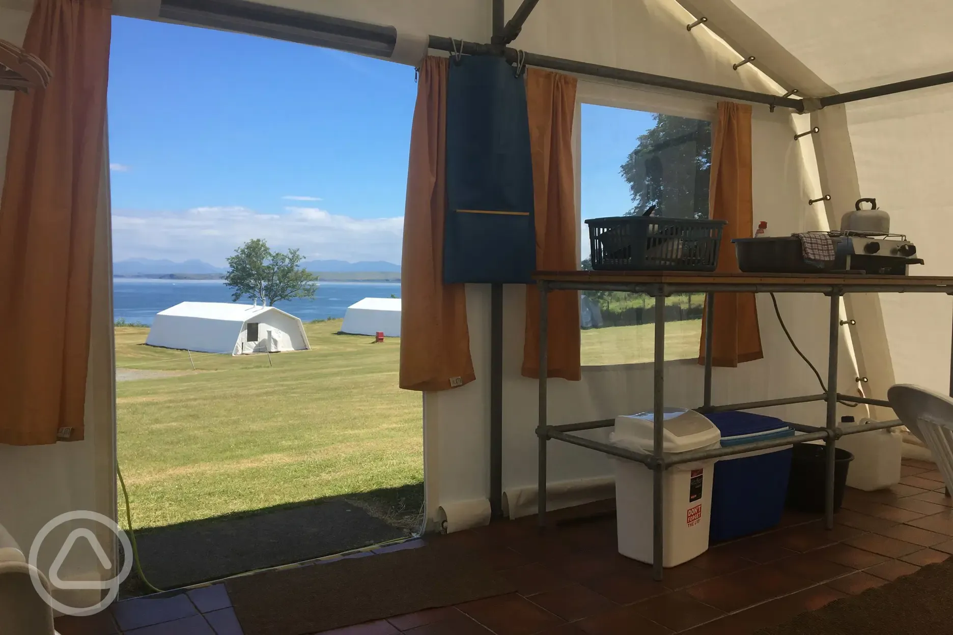 View from a Standard Shieling Tent
