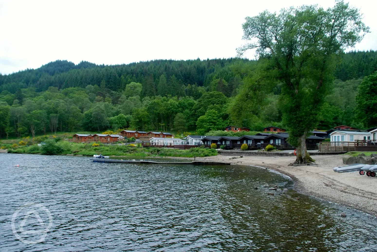 Loch Lomond Holiday Park from the water