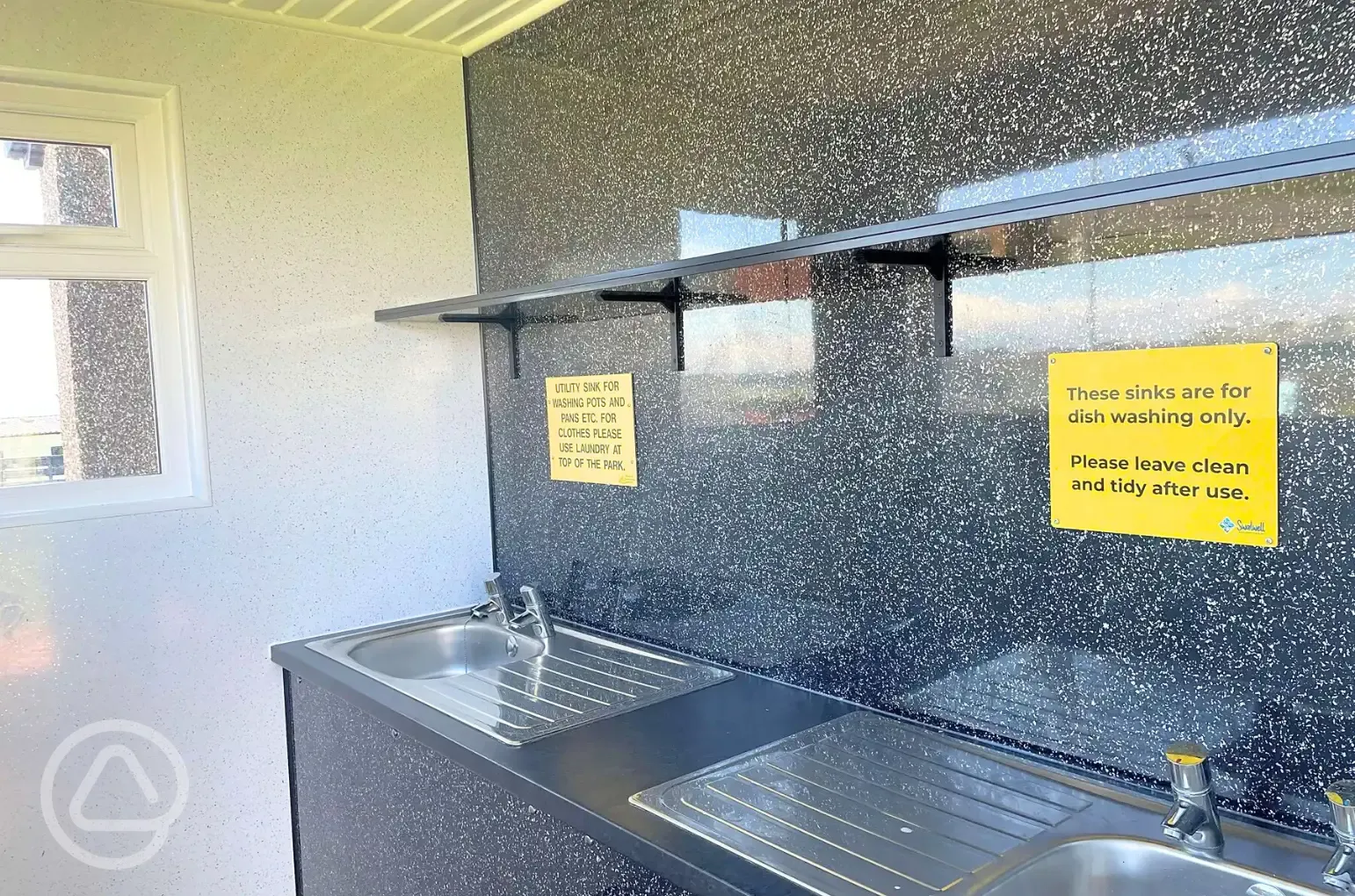 Washing up area