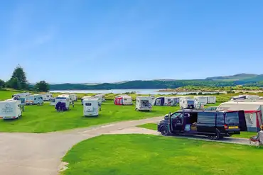 Castle Point Caravan and Camping Site with coastal views