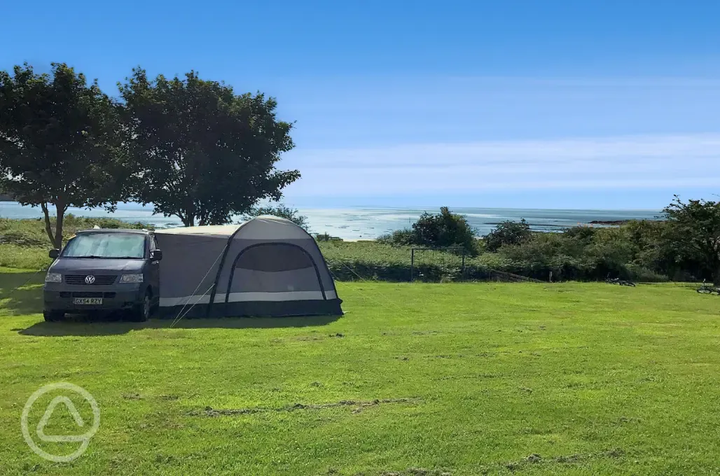 Electric grass campervans pitches 