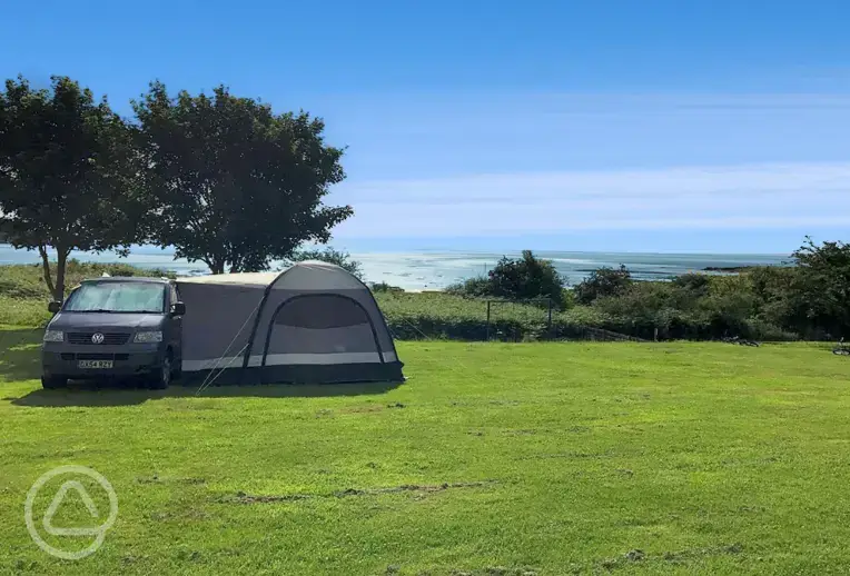 Electric grass campervans pitches 