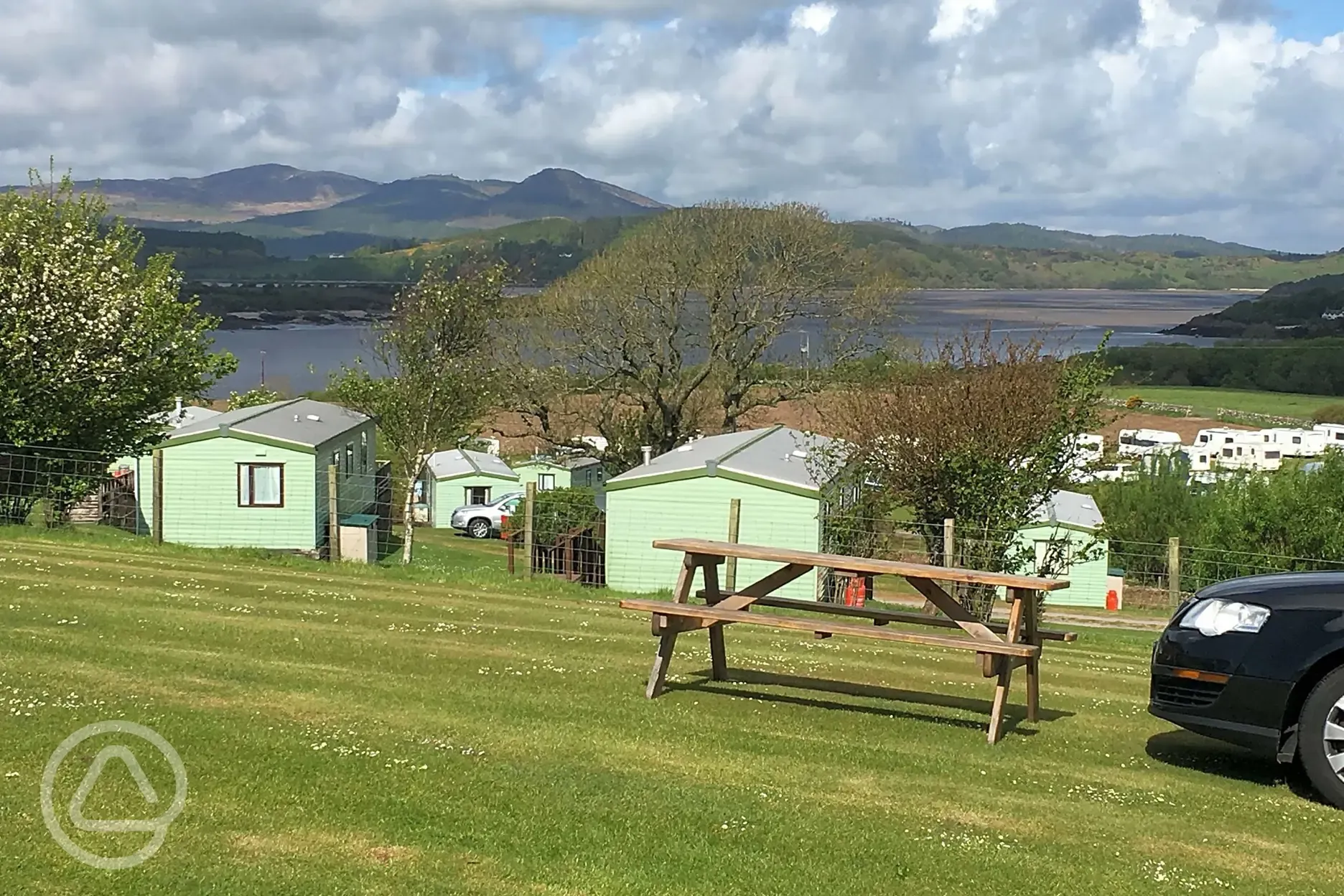 View from tent area