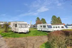 Electric hardstanding pitches measuring 5m by 13m