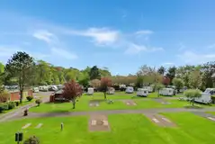 Electric hardstanding pitches at Braids Caravan Park