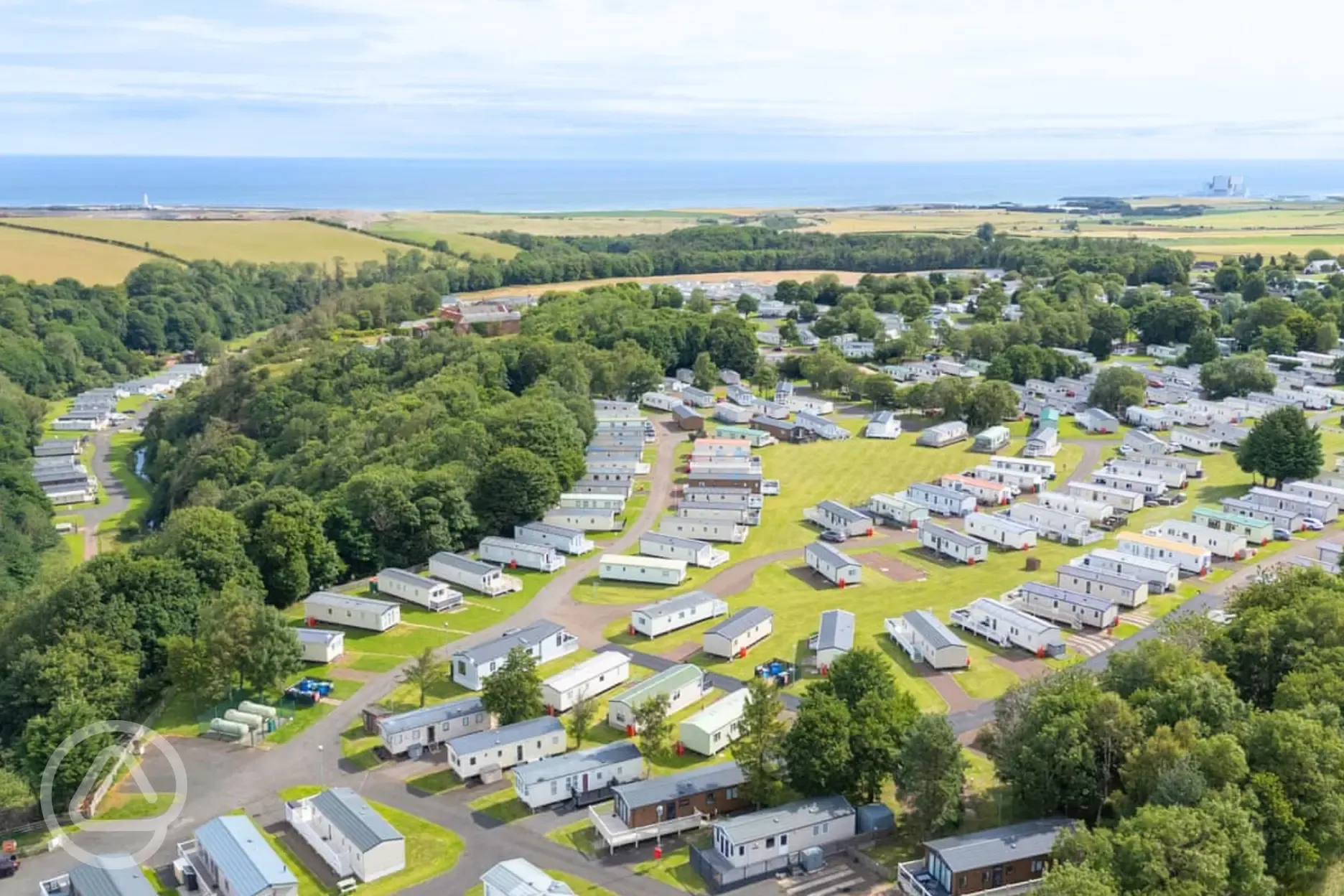 Aerial of Thurston Manor Leisure Park and the surrounding countryside Aerial of Thurston Manor Leisure Park and the surrounding countryside