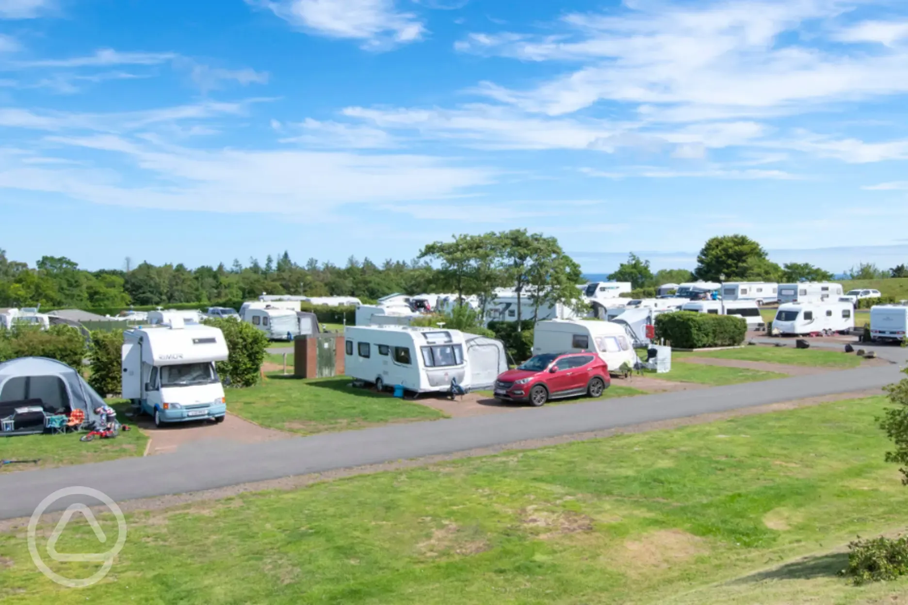 Fully serviced hardstanding super touring pitches Fully serviced hardstanding super touring pitches