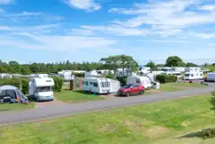 Fully serviced hardstanding super touring pitches