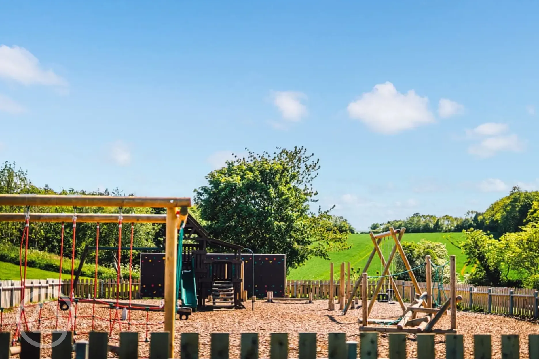 Gated children's play area Gated children's play area