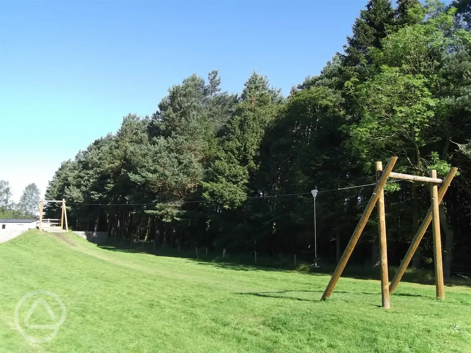 Flying Fox zip slide in our main play area