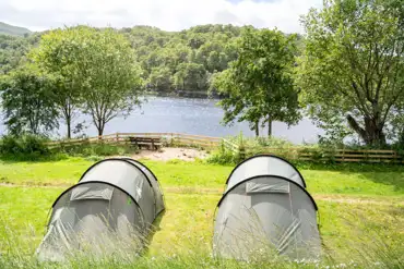 Non electric grass tent pitches