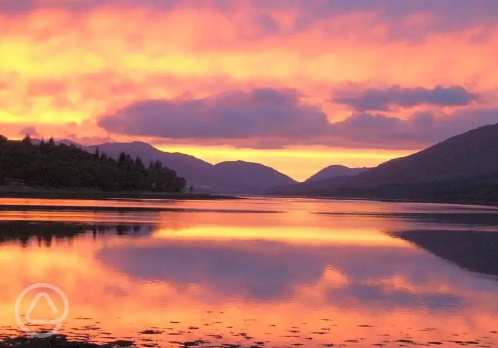 Sunset over the loch
