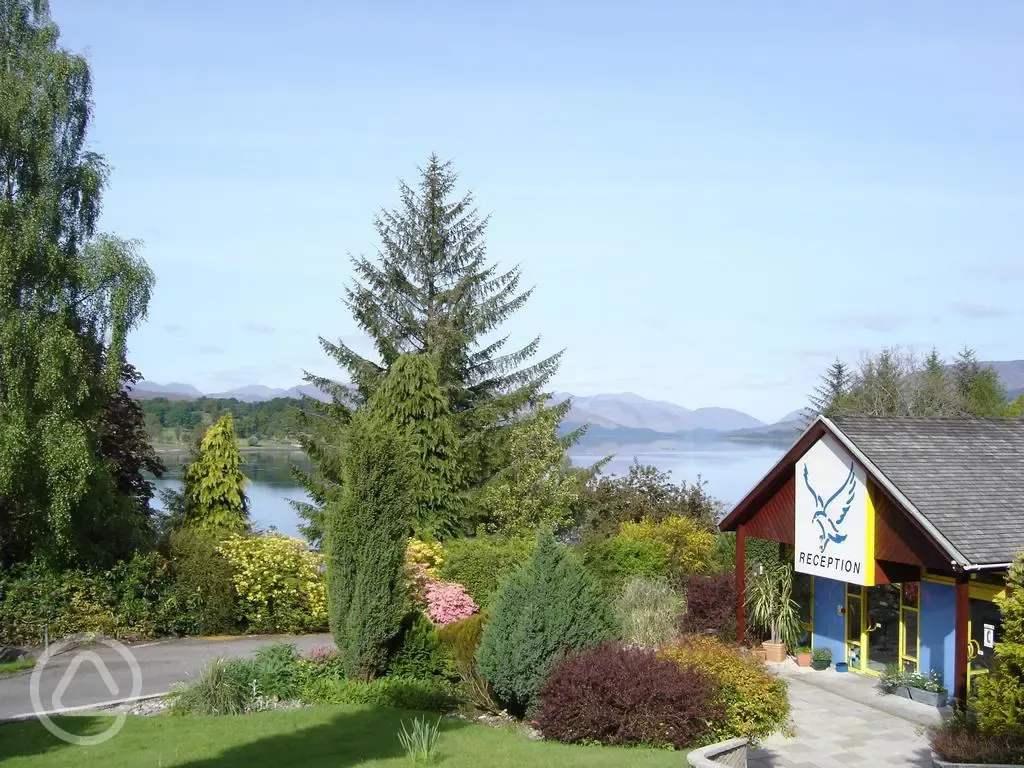 Reception and views of Loch Eli