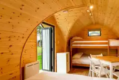 Camping pod interior Camping pod interior